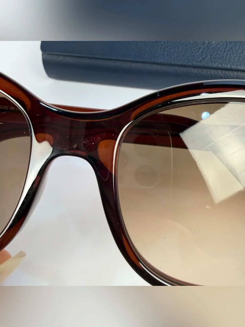 Salvatore Ferragamo SF834S Crystal Brown Cateye Sunglasses